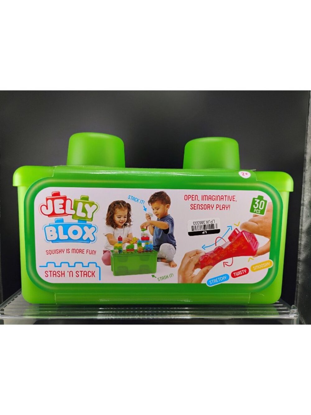 Jelly Blox Sensory Building Blocks 30-Piece Set For Kids Ages 2+